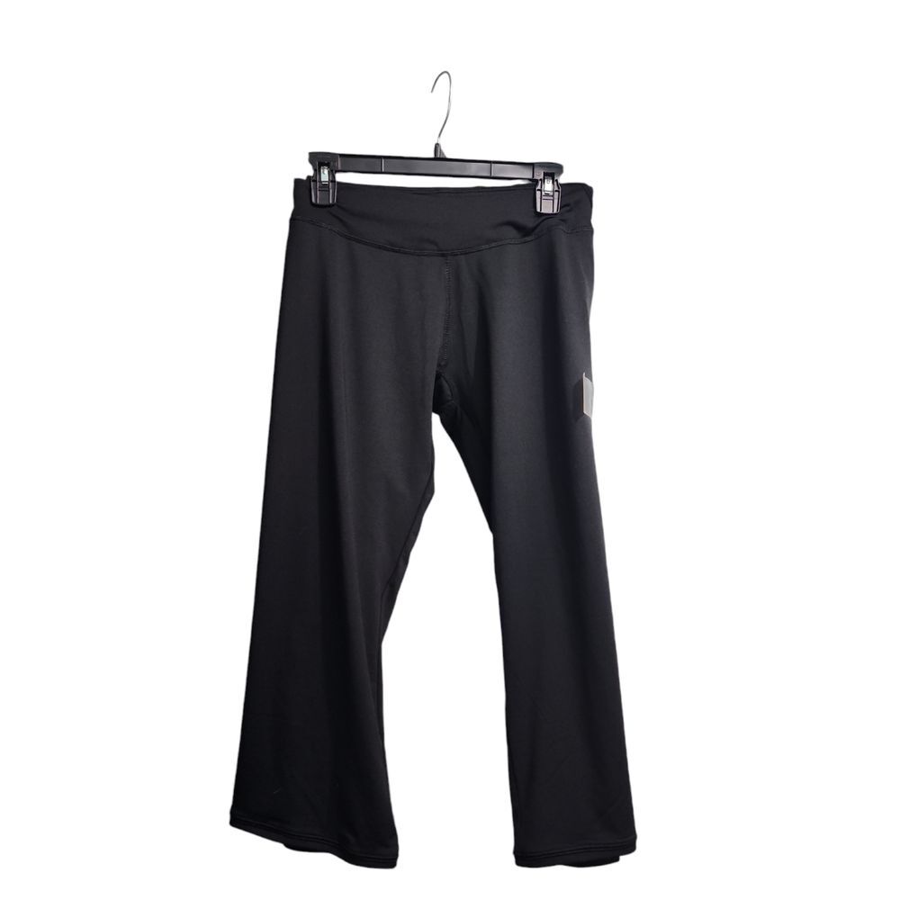 Adidas Women's Active Pants Black‎ Pink Striped Workout Yoga Bottoms XL